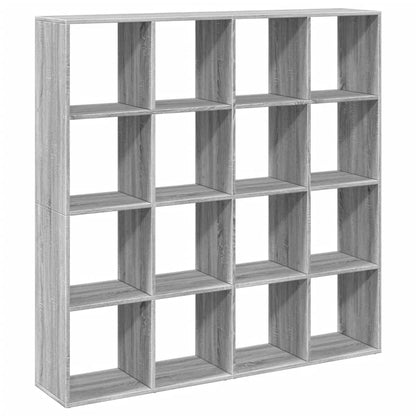 Book Cabinet Grey Sonoma 137,5x29x137,5 cm Engineered Wood