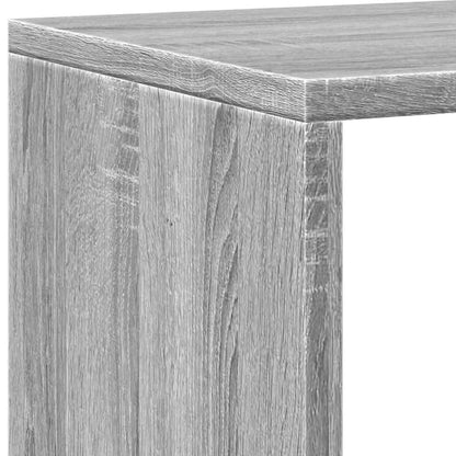 Book Cabinet Grey Sonoma 137,5x29x137,5 cm Engineered Wood
