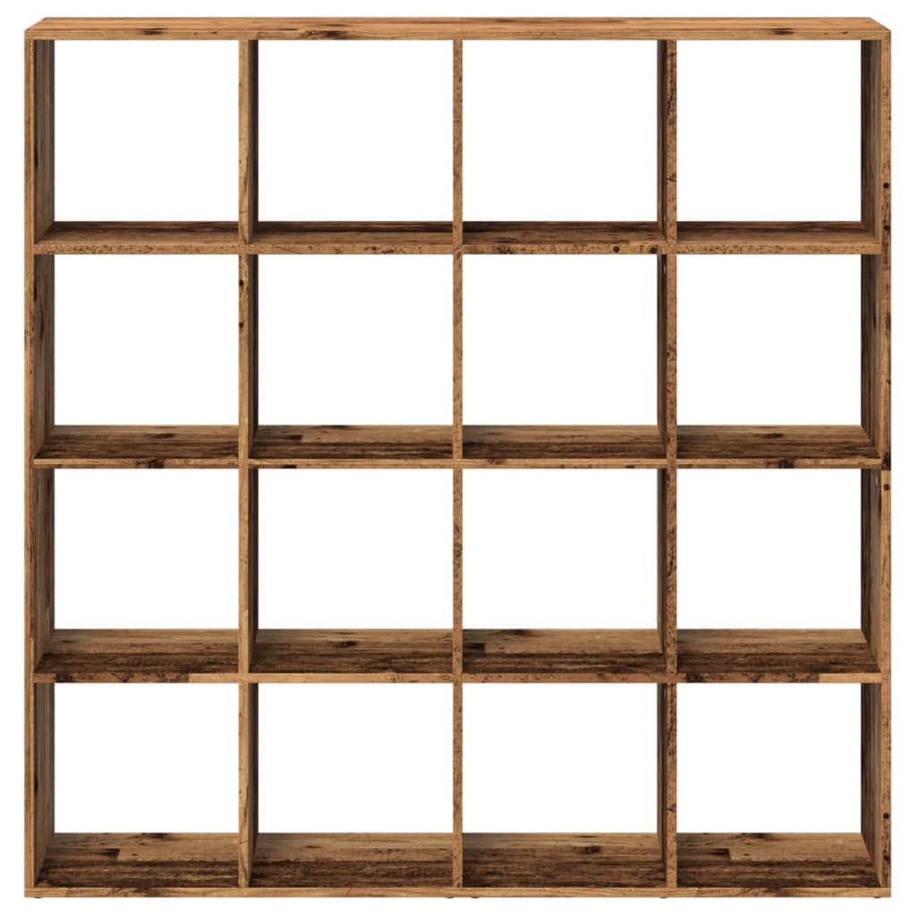 Book Cabinet Old Wood 137,5x29x137,5 cm Engineered Wood