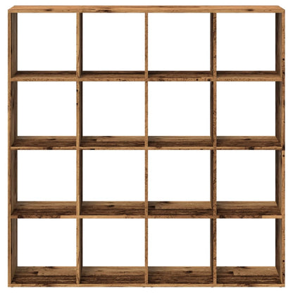Book Cabinet Old Wood 137,5x29x137,5 cm Engineered Wood