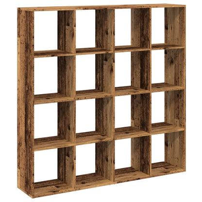 Book Cabinet Old Wood 137,5x29x137,5 cm Engineered Wood