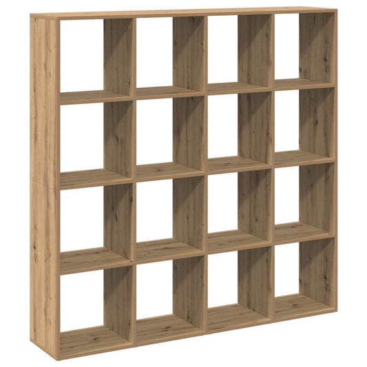 Book Cabinet Artisian Oak 137.5x29x137.5 cm Engineered Wood