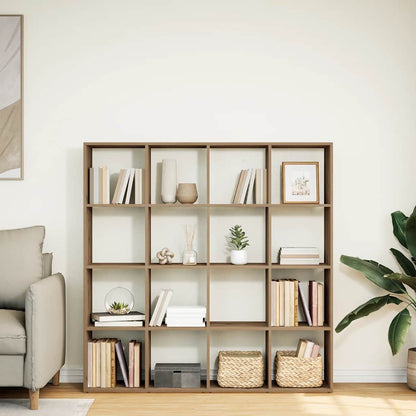 Book Cabinet Artisian Oak 137,5x29x137,5 cm Engineered Wood