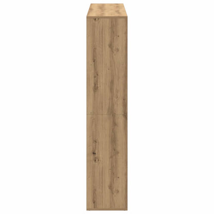 Book Cabinet Artisian Oak 137,5x29x137,5 cm Engineered Wood