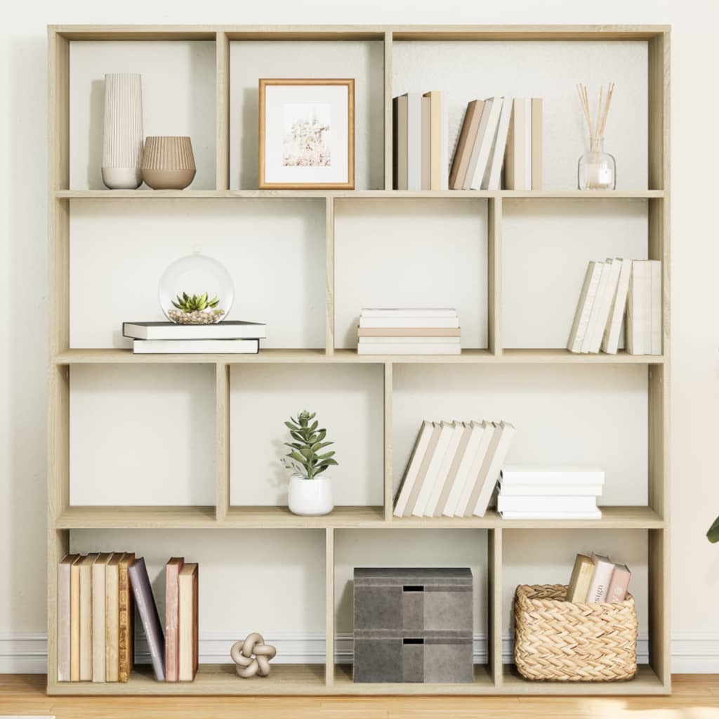 Book Cabinet Sonoma Oak 132x29x141,5 cm Engineered Wood
