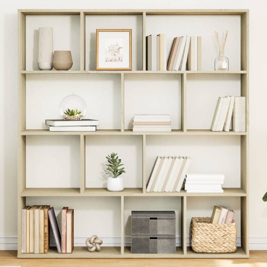 Book Cabinet Sonoma Oak 132x29x141,5 cm Engineered Wood