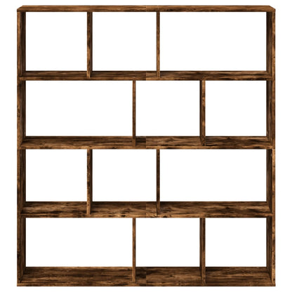 Book Cabinet Smoked Oak 132x29x141,5 cm Engineered Wood