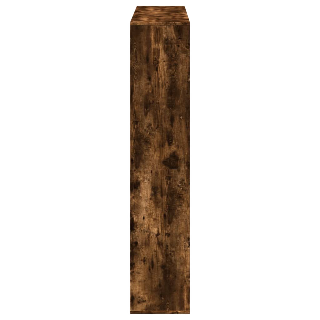 Book Cabinet Smoked Oak 132x29x141,5 cm Engineered Wood