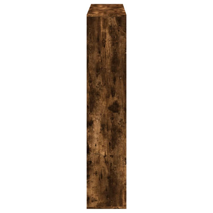 Book Cabinet Smoked Oak 132x29x141,5 cm Engineered Wood
