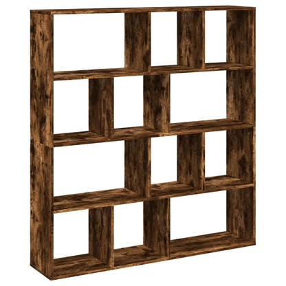 Book Cabinet Smoked Oak 132x29x141,5 cm Engineered Wood