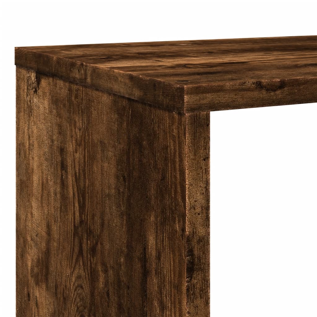 Book Cabinet Smoked Oak 132x29x141,5 cm Engineered Wood