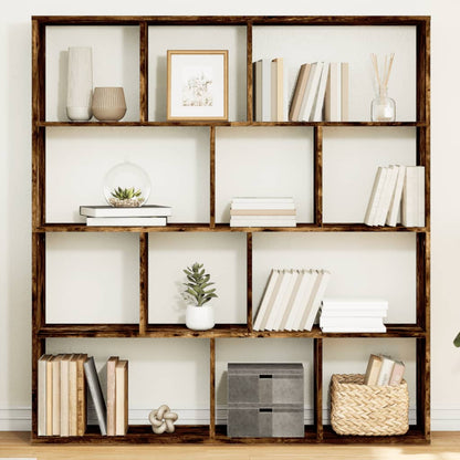 Book Cabinet Smoked Oak 132x29x141,5 cm Engineered Wood
