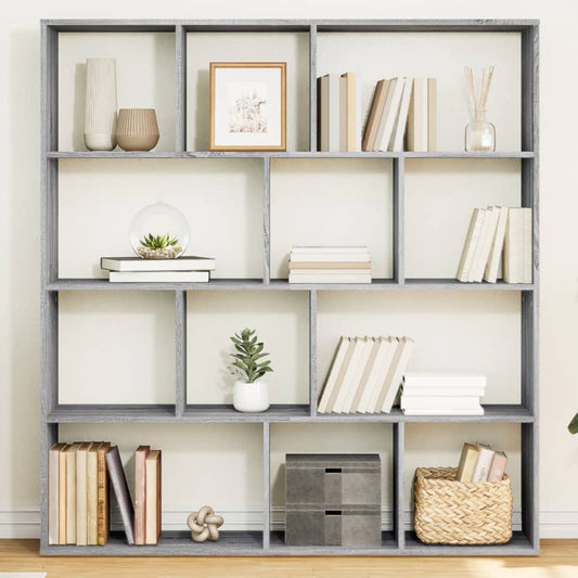 Book Cabinet Grey Sonoma 132x29x141,5 cm Engineered Wood
