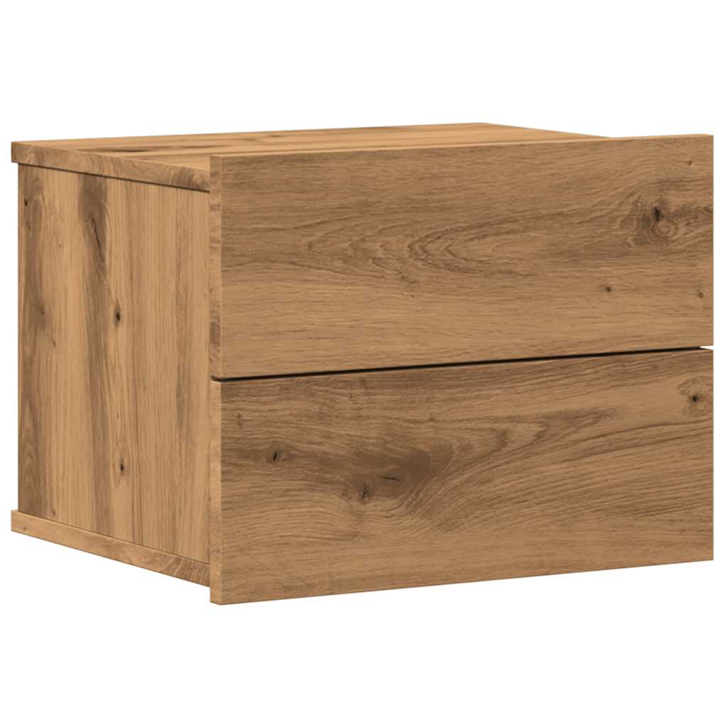 Wall-mounted Bedside Cabinet Artisan Oak 40x32x30 cm