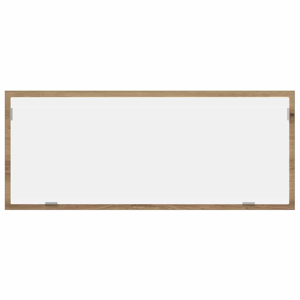 LED Bathroom Mirror Artisan Oak 100x8.5x37 cm Engineered Wood