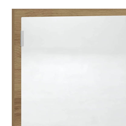 LED Bathroom Mirror Artisan Oak 100x8.5x37 cm Engineered Wood