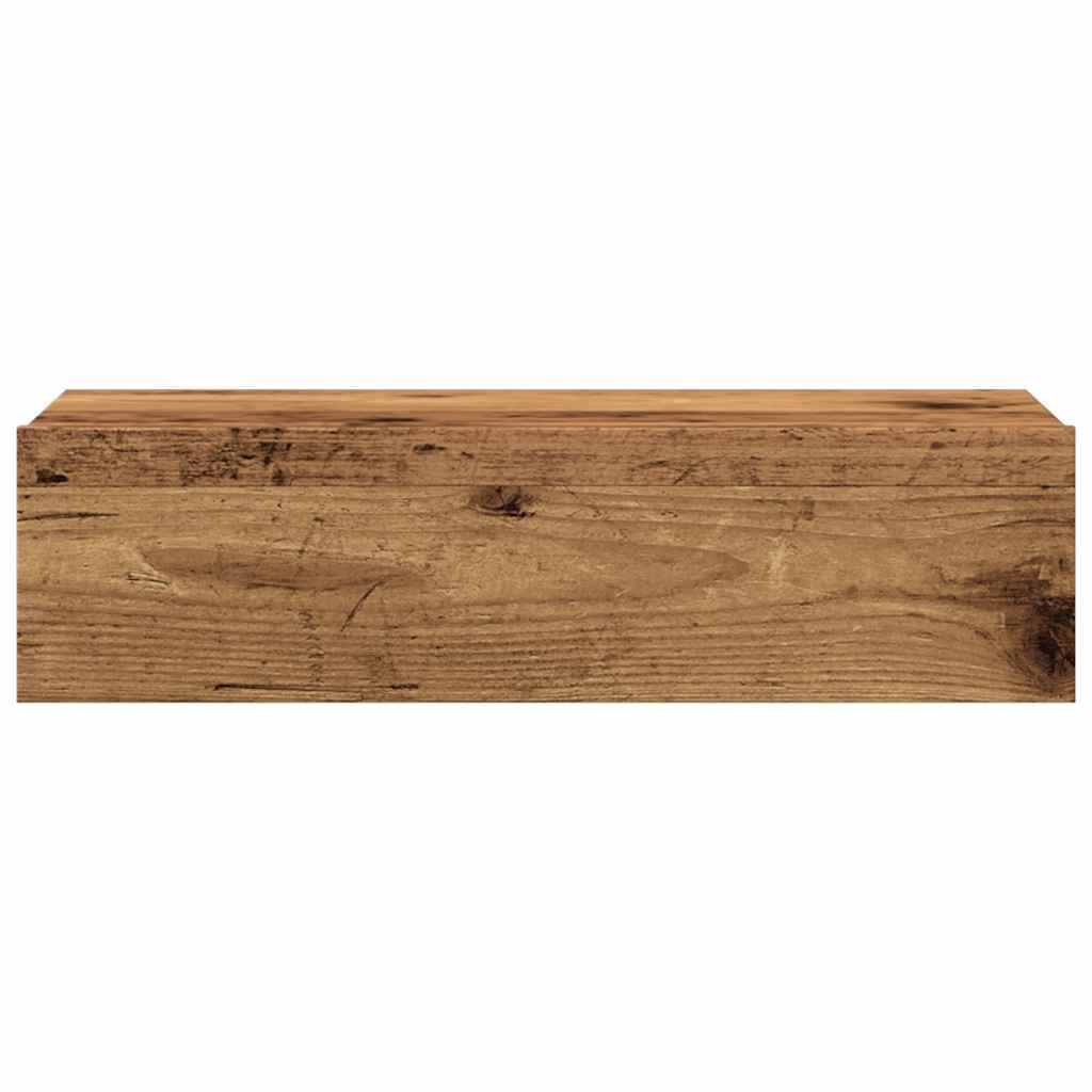 TV Cabinets with LED Lights 2 pcs Old Wood 60x35x15.5 cm