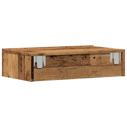 TV Cabinets with LED Lights 2 pcs Old Wood 60x35x15.5 cm