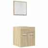 2 Piece Bathroom Furniture Set Sonoma Oak Engineered Wood