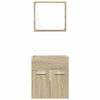 2 Piece Bathroom Furniture Set Sonoma Oak Engineered Wood