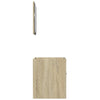 2 Piece Bathroom Furniture Set Sonoma Oak Engineered Wood