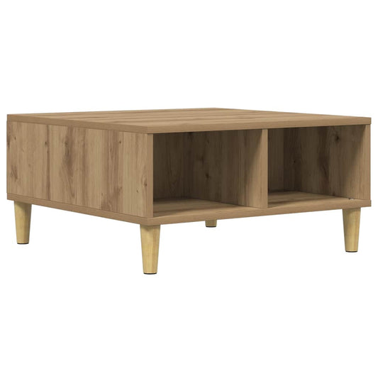 Coffee Table Artisan Oak 60x60x30 cm Engineered Wood