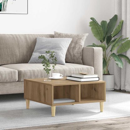 Coffee Table Artisan Oak 60x60x30 cm Engineered Wood