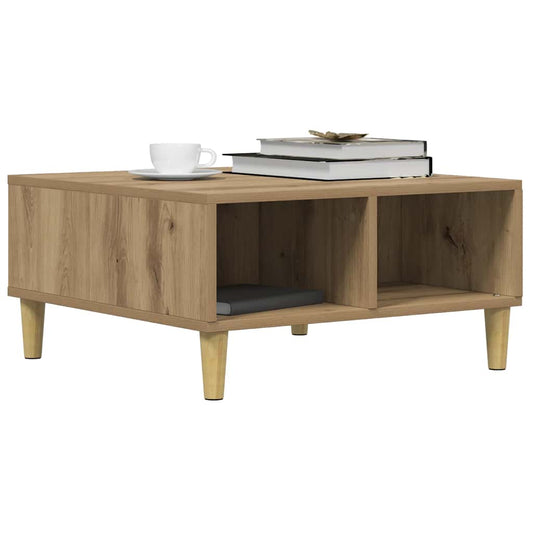 Coffee Table Artisan Oak 60x60x30 cm Engineered Wood