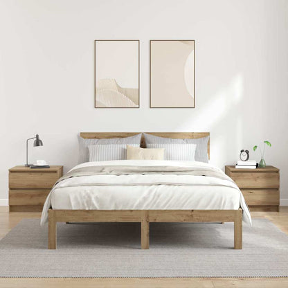Bedside Cabinets 2 pcs Artisan Oak 50x40x43.5 cm Engineered Wood