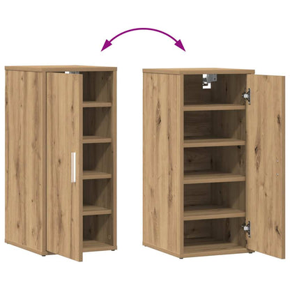 Shoe Cabinet Artisan Oak 32x35x70 cm Engineered Wood