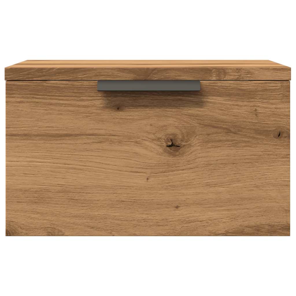 Wall-mounted Bedside Cabinet Artisan Oak 34x30x20 cm