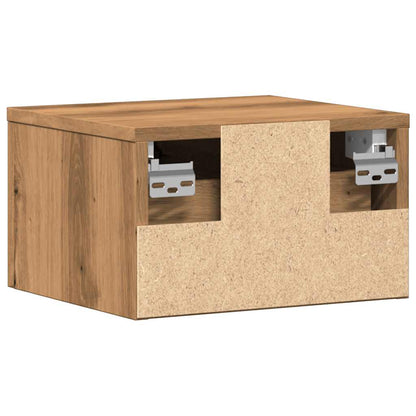 Wall-mounted Bedside Cabinet Artisan Oak 34x30x20 cm
