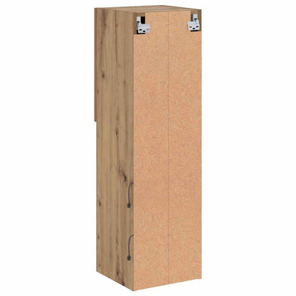 TV Cabinet with LED Lights Artisian Oak 30.5x30x102 cm