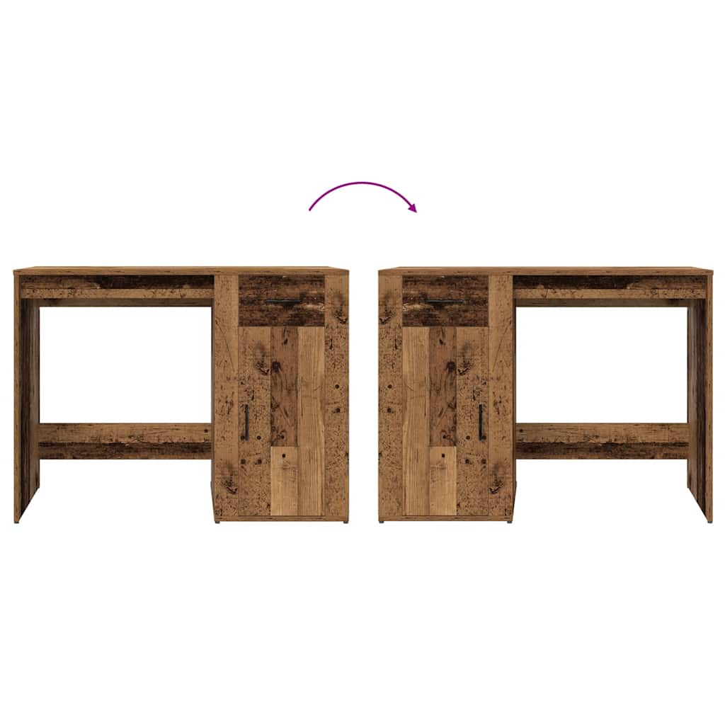 Desk Old Wood 100x49x75 cm Engineered Wood