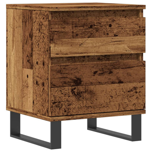 Bedside Cabinet Old Wood 40x35x50 cm Engineered Wood