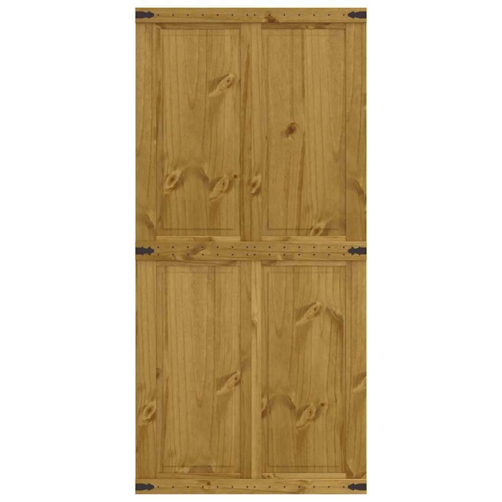 Barn Door CORONA 100x210 cm Solid Wood Pine