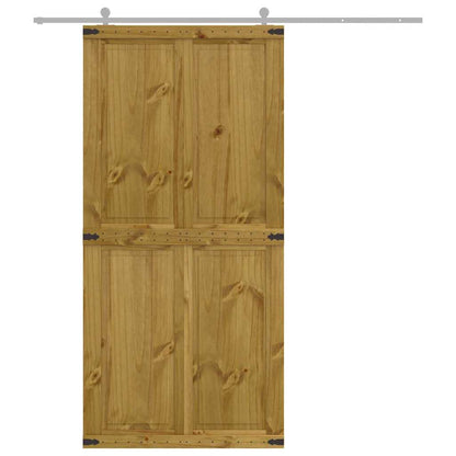 Barn Door CORONA 100x210 cm Solid Wood Pine