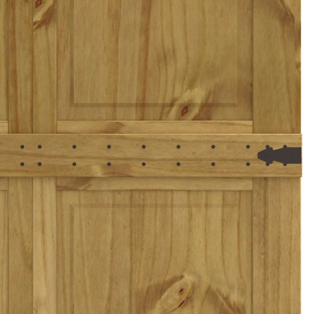 Barn Door CORONA 100x210 cm Solid Wood Pine