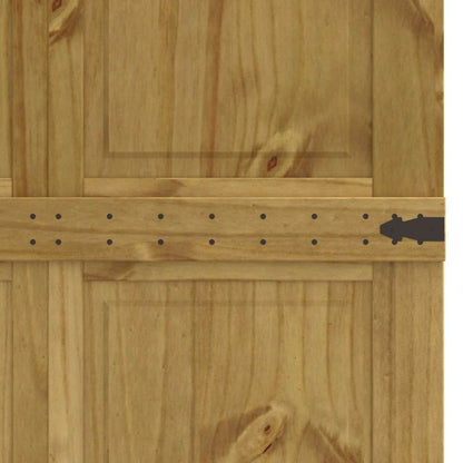 Barn Door CORONA 100x210 cm Solid Wood Pine