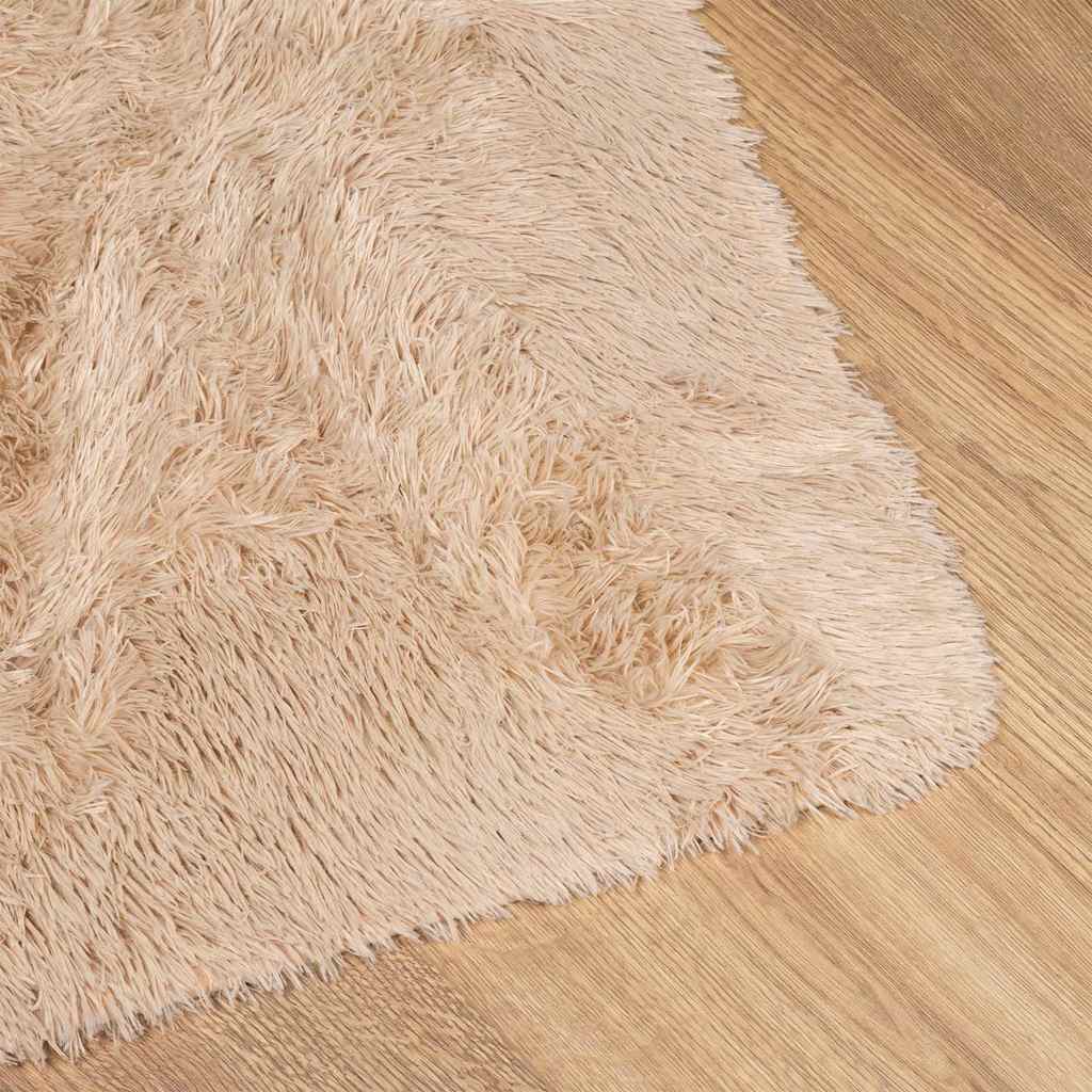 Shaggy Rug High Pile NAVARRA Beige 60x100 cm Polyester