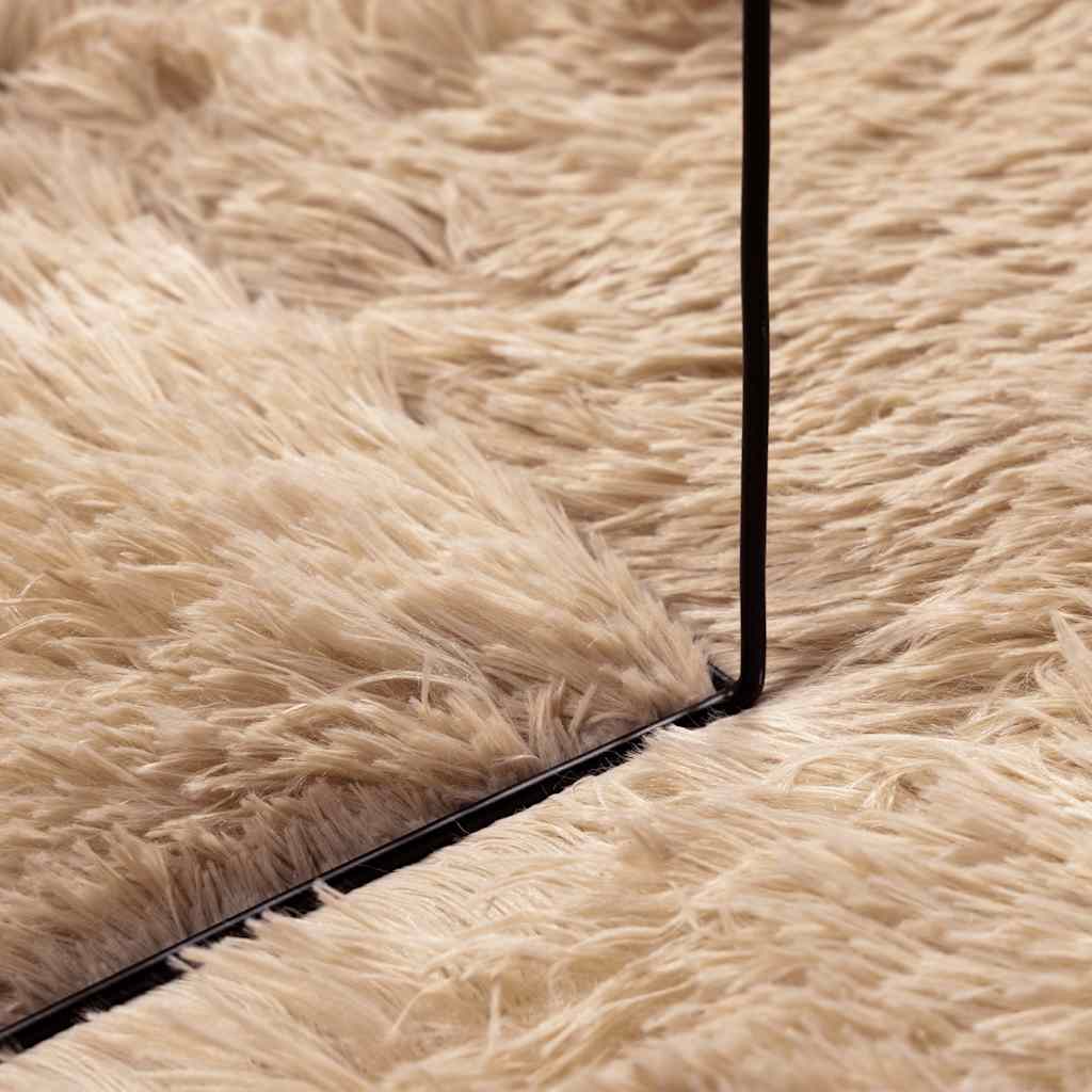 Shaggy Rug High Pile NAVARRA Beige 60x100 cm Polyester