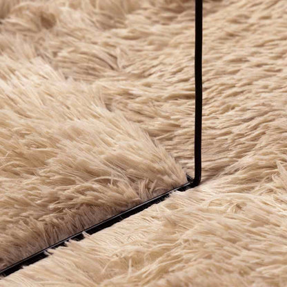 Shaggy Rug High Pile NAVARRA Beige 60x100 cm Polyester