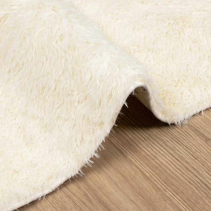 Shaggy Rug High Pile NAVARRA Cream 60x100 cm Polyester