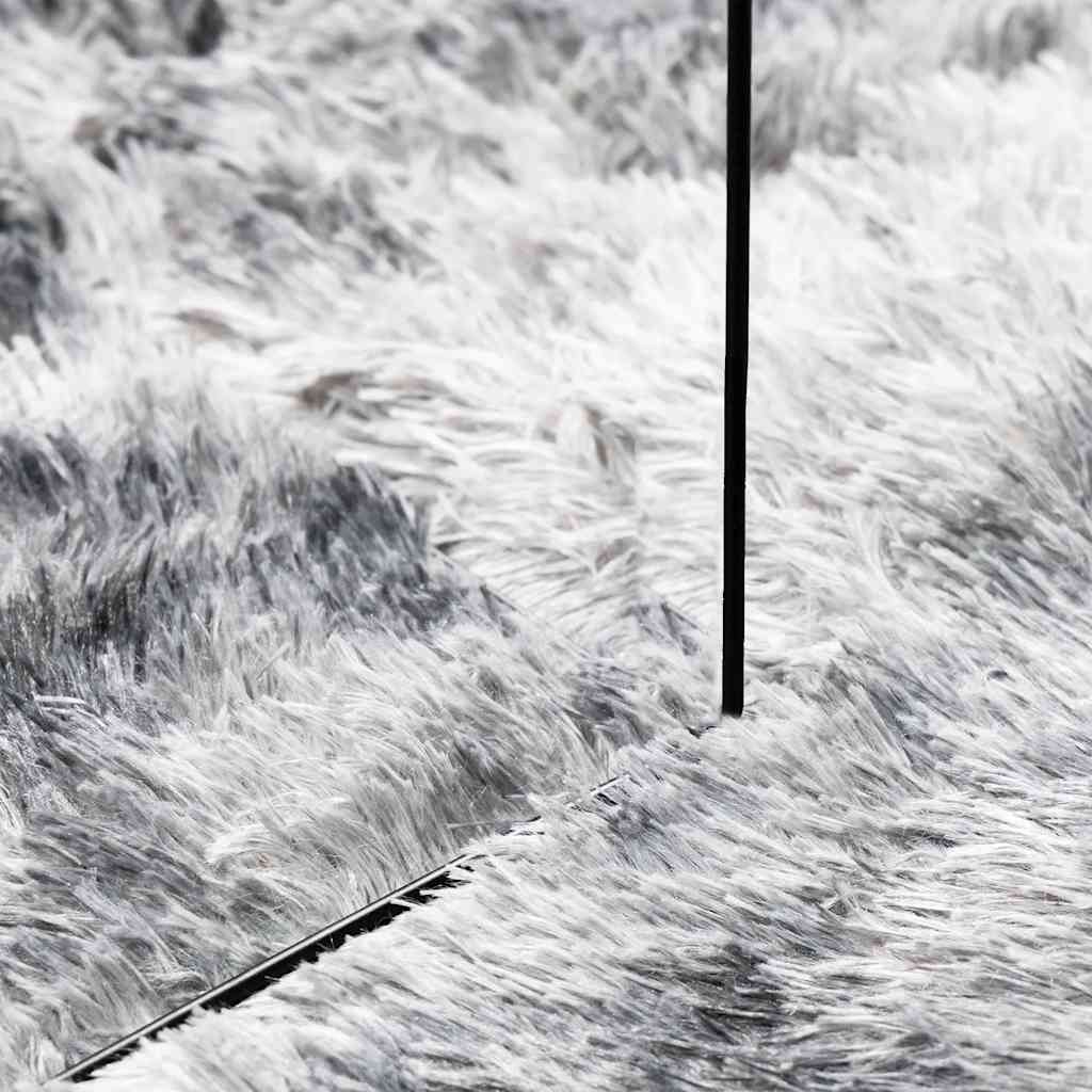 Shaggy Rug High Pile NAVARRA Silver Grey 60x100 cm Polyester