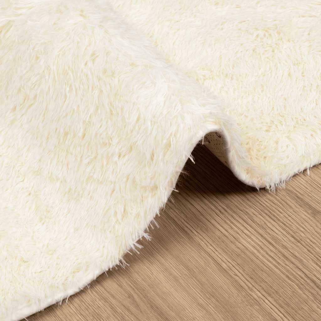 Shaggy Rug High Pile NAVARRA Cream 80x150 cm Polyester