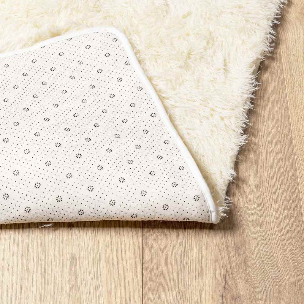 Shaggy Rug High Pile NAVARRA Cream 80x150 cm Polyester