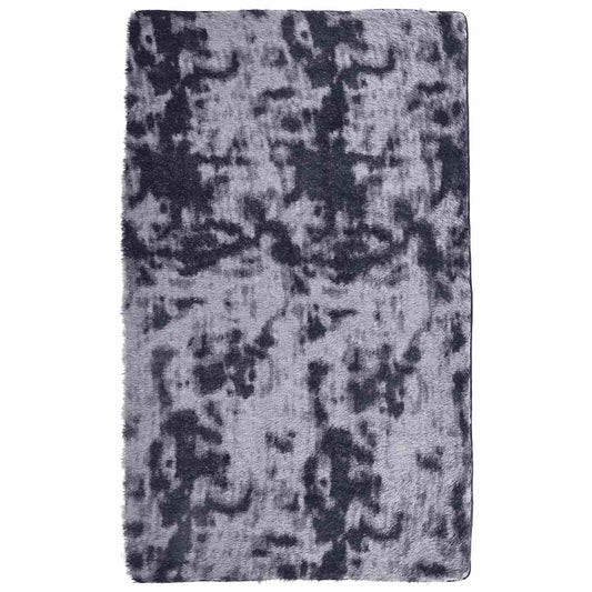 Shaggy Rug High Pile NAVARRA Dark Grey 80x150 cm Polyester