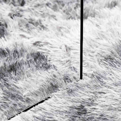 Shaggy Rug High Pile NAVARRA Silver Grey 80x150 cm Polyester