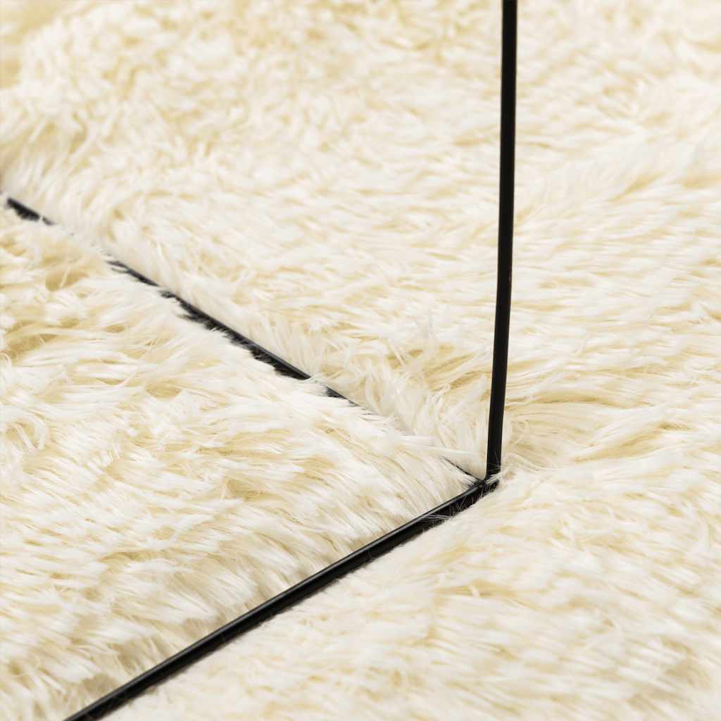 Shaggy Rug High Pile NAVARRA Cream 120x170 cm Polyester