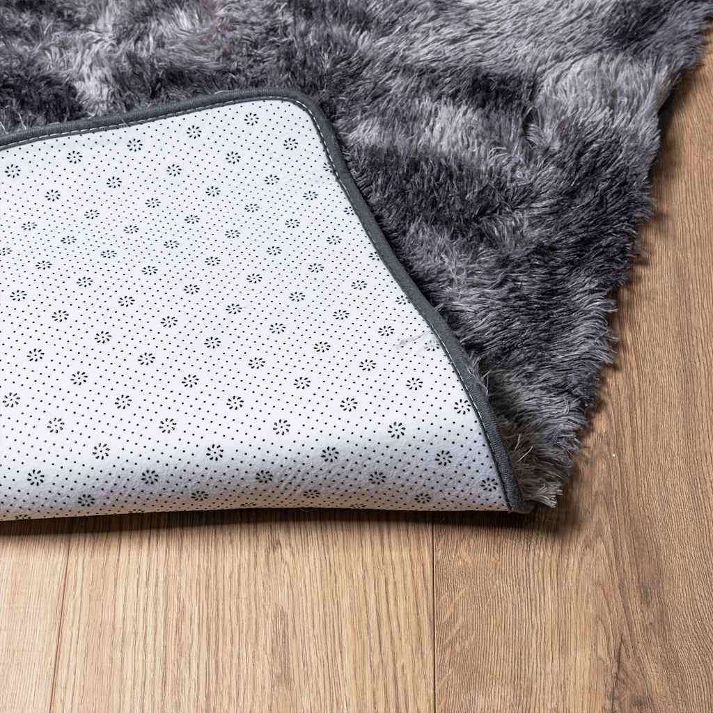 Shaggy Rug High Pile NAVARRA Dark Grey 120x170 cm Polyester